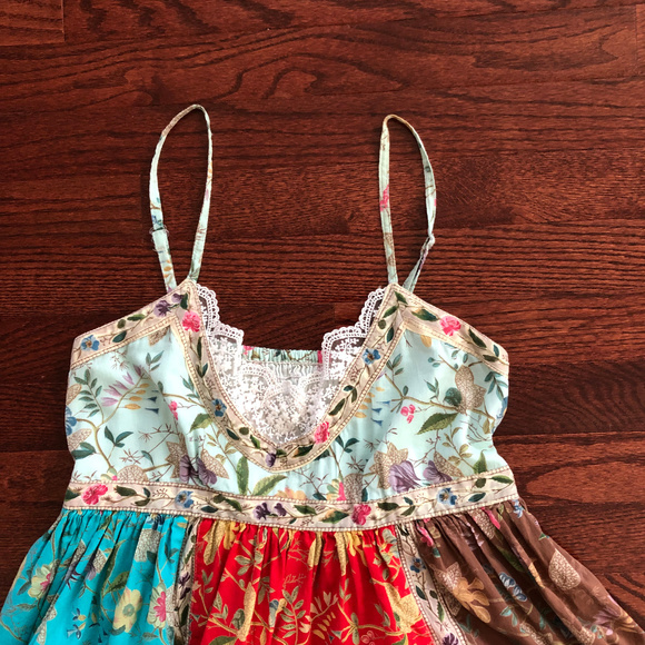 Tri-color FLORAL DRESS - Picture 2 of 7